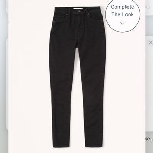 Abercrombie Super Skinny Curve Love Black Jeans